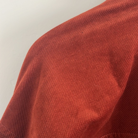 Madewell | NWT Deep Orange Red Oversized Button Down Shacket - Picture 8 of 9
